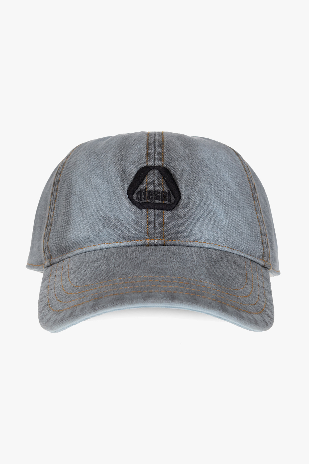 帽子 diesel cap C-BRAFF Baseball cap with embroidered patches｜ブラック